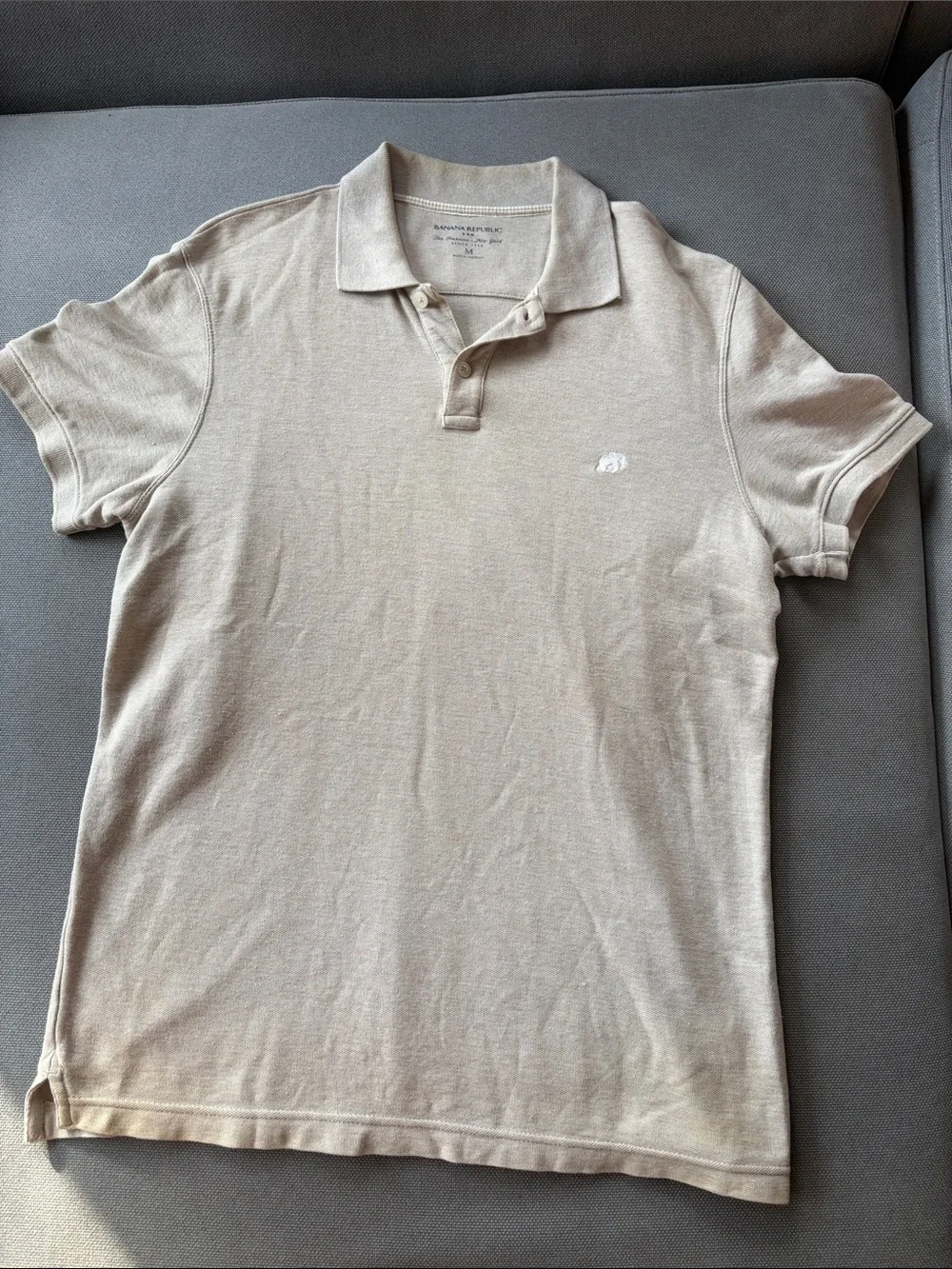 Banana Republic Men's Light Beige Polo